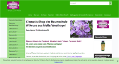 Desktop Screenshot of clematis.de