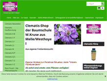 Tablet Screenshot of clematis.de